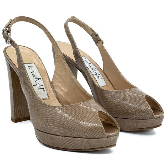 Босоножки Left&amp;Right бежевые из лакированной кожи - фото 7, Y107 LR