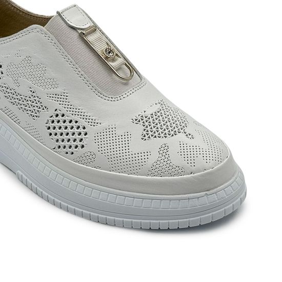 Кеды LAB MILANO белые кожаные - фото 6, G352634 LAB BIANCO