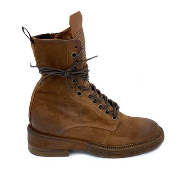 Ботинки Mimmu коричневые замшевые Байка - фото 1, F227K1 MIM FOX