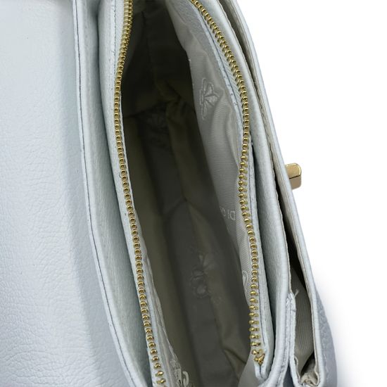 Сумка кросс-боди Di Gregorio белая кожаная - фото 5, 8889 DG BIANCO