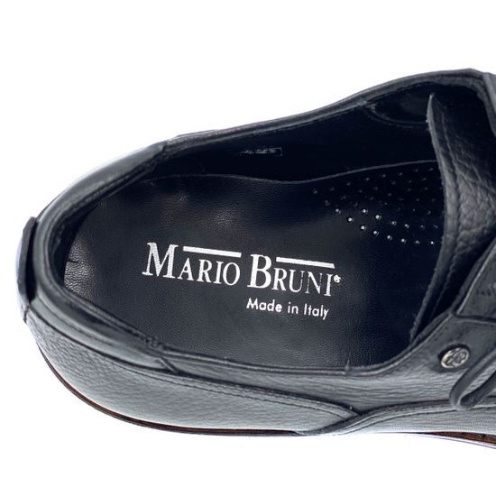 Туфли Mario Bruni черные кожаные демисезонные - фото 7, 64124 MB NERO