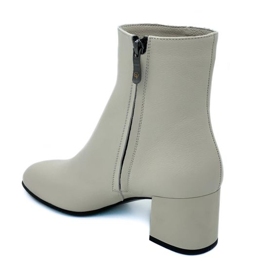 Ботильоны Cover бежевые кожаные Байка - фото 3, 4491141-1 COV