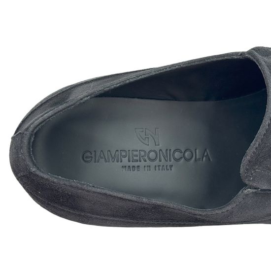 Лоферы GIAMPIERONICOLA черные замшевые - фото 7, 45214 GPN