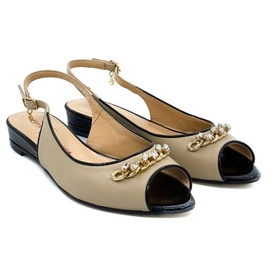 Босоножки Giorgio Piergentili бежевые - фото 7, 