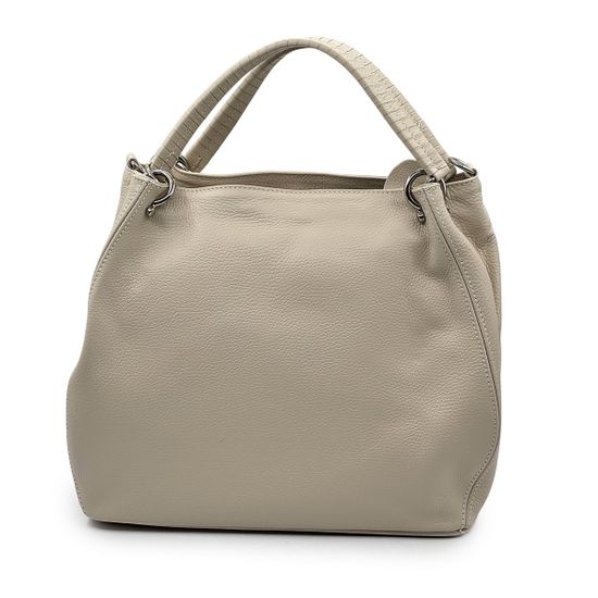 Сумка Di Gregorio бежевая кожаная - фото 3, 8993 DG LATTE