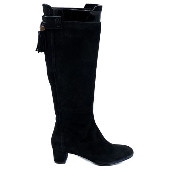 Сапоги Rejois черные замшевые демисезонные - фото 1, 