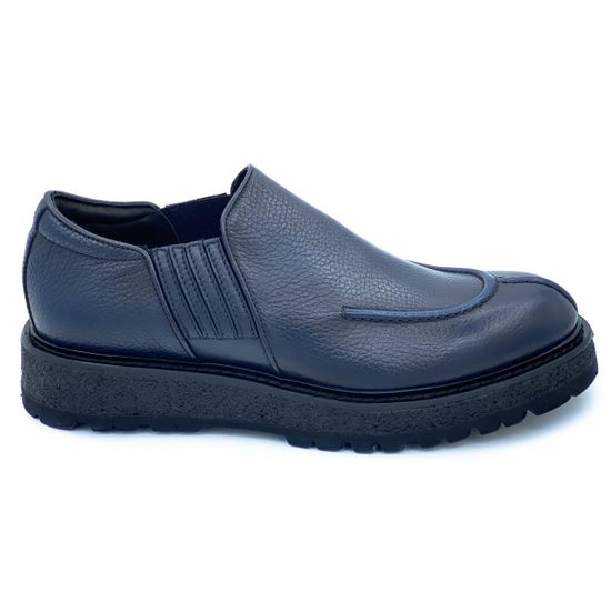 Ботинки Giampieronicola синие кожаные демисезонные - фото 1, 