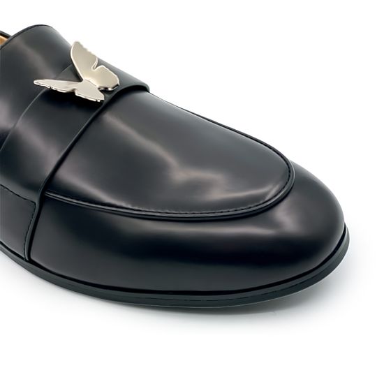 Лоферы TUFFONI кожаные черные - фото 6, 1024011LL TUF