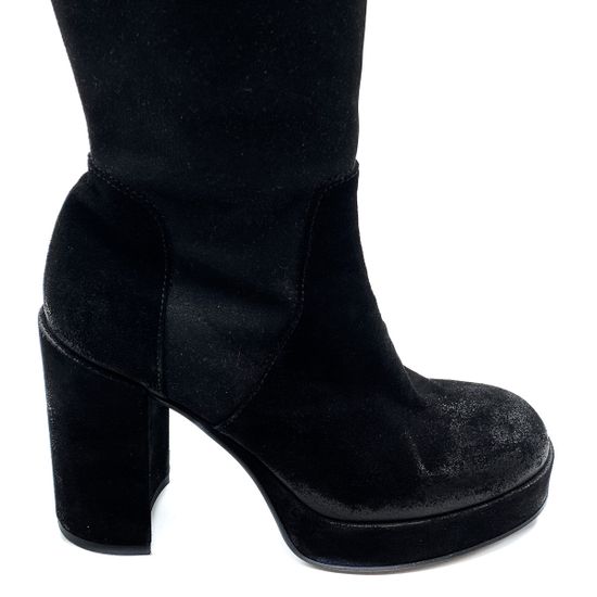 Сапоги Fru.it черные замшевые демисезонные - фото 5, 