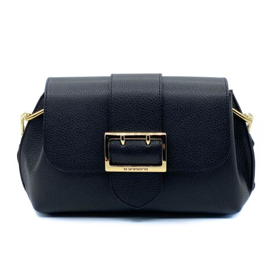 Клатч Di Gregorio черный кожаный - фото 1, 