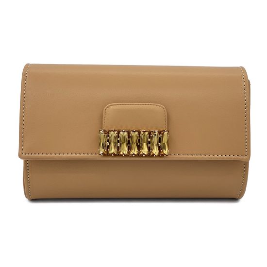 Клатч Tiffi кожаный бежевый LEGNO - фото 1, 