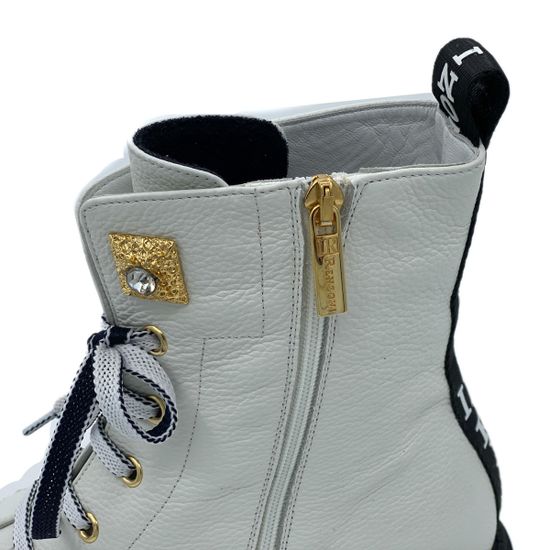 Ботинки Ilasio Renzoni белые кожаные Байка - фото 6, 4829 IR BIANCO