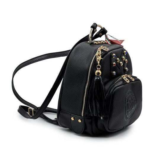 Рюкзак Marino Orlandi черный кожаный - фото 2, 4827 MO NERO2