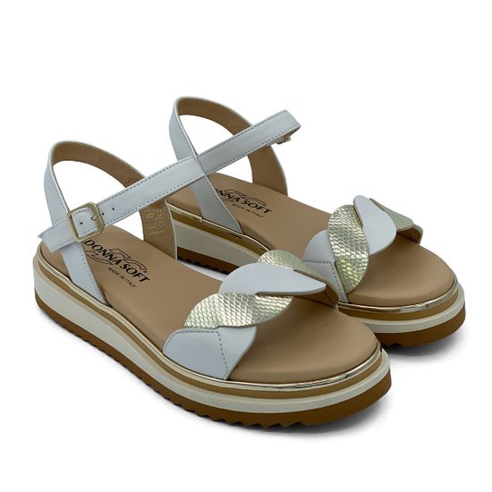 Босоножки Donna Soft кожаные белые - фото 7, DS1808 DS