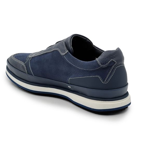 Кроссовки GIAMPIERONICOLA синие кожаные демисезонные - фото 3, M338161A GPN BLU