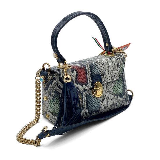 Сумка Marino Orlandi мультиколор питон - фото 2, 
