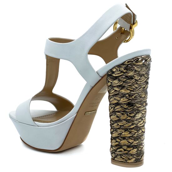 Босоножки Grey Mer белые кожаные - фото 3, 740100 GREY