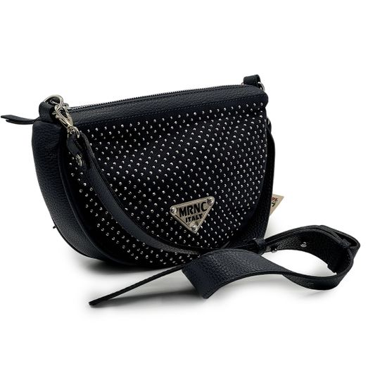 Сумка кросс-боди полумесяц Marina Creazioni синяя кожаная - фото 2, B6522 MC BLU