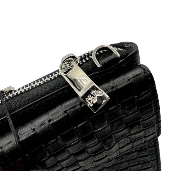 Мини-Сумка кросс-боди Renato Angi черная кожаная - фото 4, 