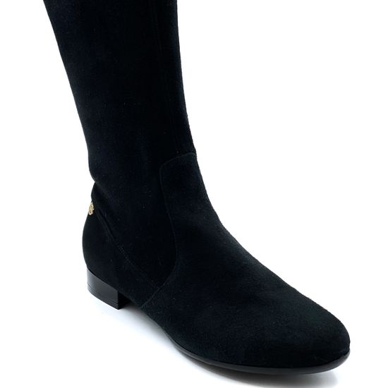 Сапоги Giorgio Piergentili черные замшевые МЕХ - фото 6, 658 GP