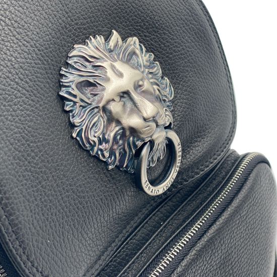 Сумка-рюкзак Renato Angi черная кожаная - фото 4, 