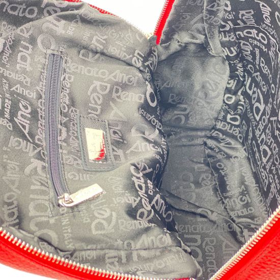 Рюкзак Renato Angi красный кожаный - фото 5, 