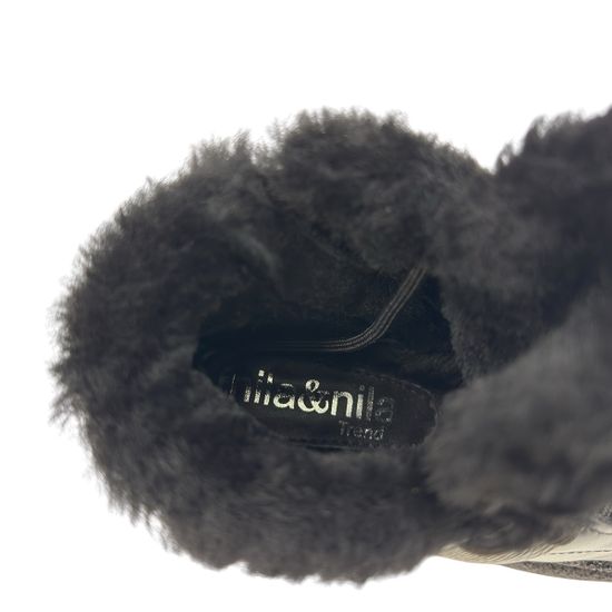 Ботинки NILA&amp;NILA черные кожаные на меху - фото 8, NO9005M NIL NERO