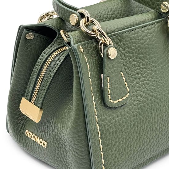 Сумка Gironacci зеленая кожаная - фото 4, 2430 GIR VERDE