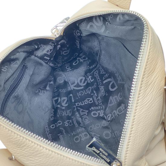 Сумка Renato Angi бежевая кожаная - фото 5, 2702581 RA BEIGE