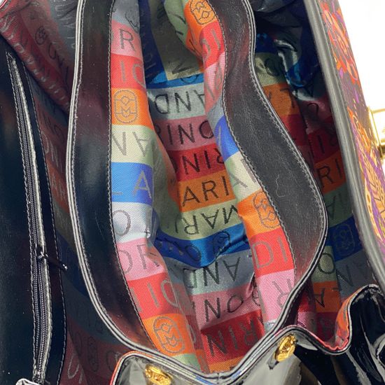 Сумка Marino Orlandi чёрно-фиолетовая multicolor - фото 5, 