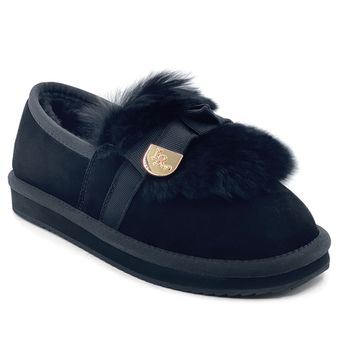 Лоферы Ilasio Renzoni черные замшевые на меху - фото 2, M114 IR