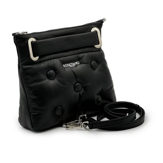 Сумка кросс-боди Renato Angi черная кожаная - фото 2,