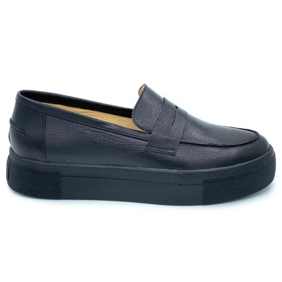 Лоферы Cover черные кожаные - фото 1, 17057 COV