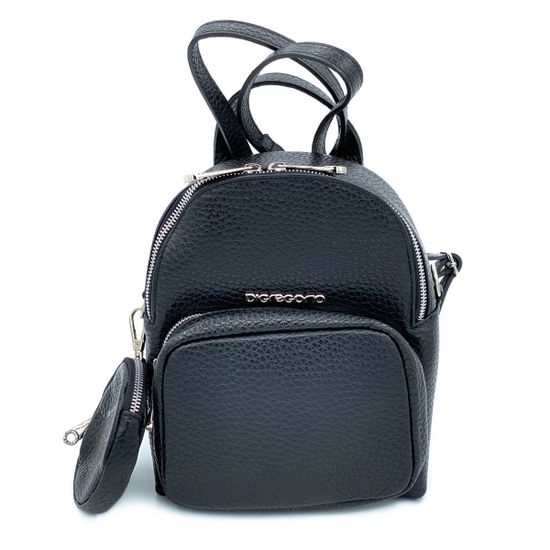 Рюкзак Di Gregorio черный кожаный - фото 1, 