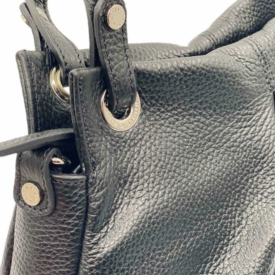 Сумка Marina Creazioni черная кожаная - фото 4, 