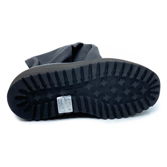 Сапоги Fru.it черные кожаные Байка со стрейчевым голенищем - фото 6, 