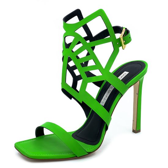 Босоножки Gianmarco Lorenzi зеленые кожаные - фото 2, 