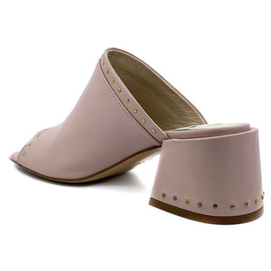 Сабо DiGiada пастельно-розовые кожаные - фото 3, 