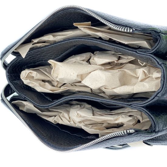 Клатч Di Gregorio черный кожаный - фото 7, 