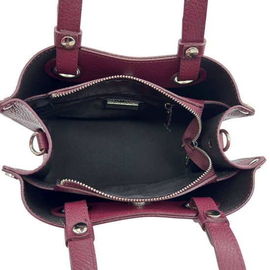 Сумка Renato Angi бордовая кожаная - фото 6, 3257901 RA BORDO