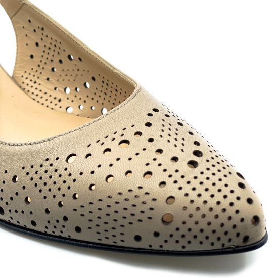 Туфли Donna Soft бежевые кожаные - фото 6, MOT0871 DS