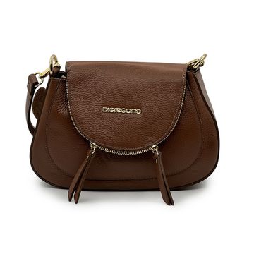 Сумка Di Gregorio коричневая кожаная - фото 1, 8944P DG BRUCIATO