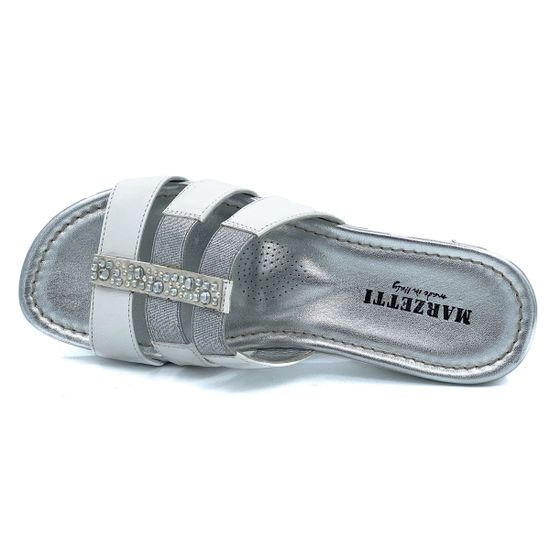 Сабо Marzetti белые кожаные - фото 5, 7016 MZ