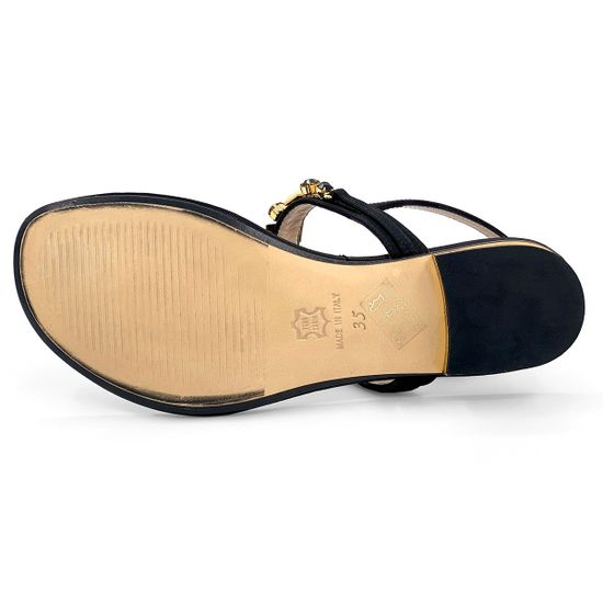 Босоножки Tiffi черные текстильные - фото 4, 