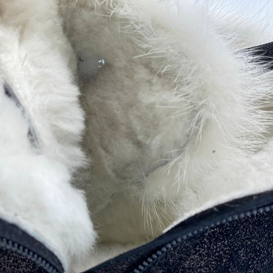 Ботинки Ilasio Renzoni черные замшевые МЕХ на светлой подошве - фото 7, 