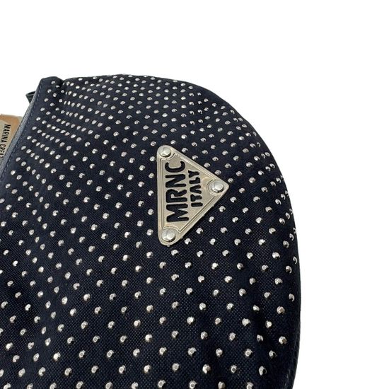 Сумка кросс-боди полумесяц Marina Creazioni синяя кожаная - фото 4, B6522 MC BLU