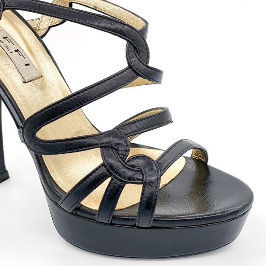 Босоножки Tiffi черные кожаные - фото 6, N492/100T TI