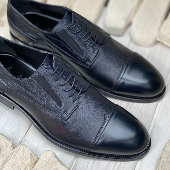 Ботинки Bruno Antolini синие кожаные демисезонные - фото 9, 