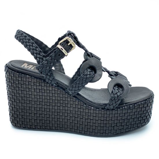 Босоножки Mimmu черные кожаные - фото 1, FGODIVA-3 MIM