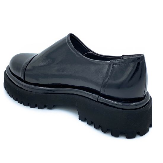 Полуботинки Tuffoni черные из лакированной кожи демисезонные - фото 3, 